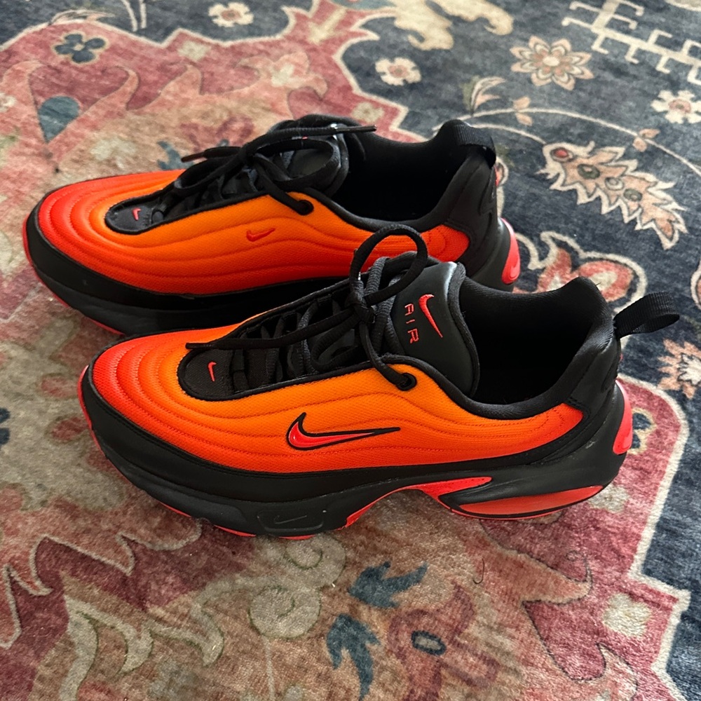 Nike Air Max Black and Orange Sneakers
